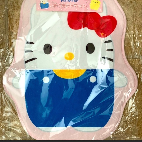 NEW From Japan RARE Kawaii ❤️ Sanrio Hello Kitty X Potetan Floor Mat💙 - Picture 2 of 9